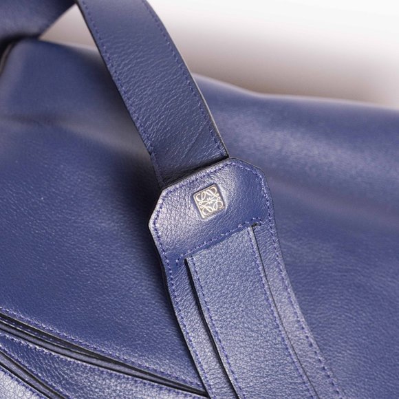 Loewe Puzzle bag Large Blue Purse in Calf Skin - Picture 3 of 16